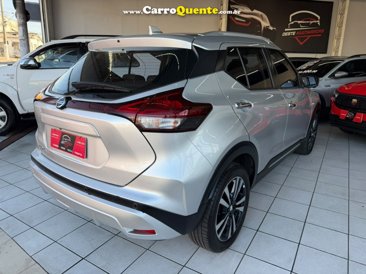 NISSAN   KICKS EXCLUSIVE 1.6 16V FLEX AUT.   PRATA 2022 1.6 FLEX - Loja