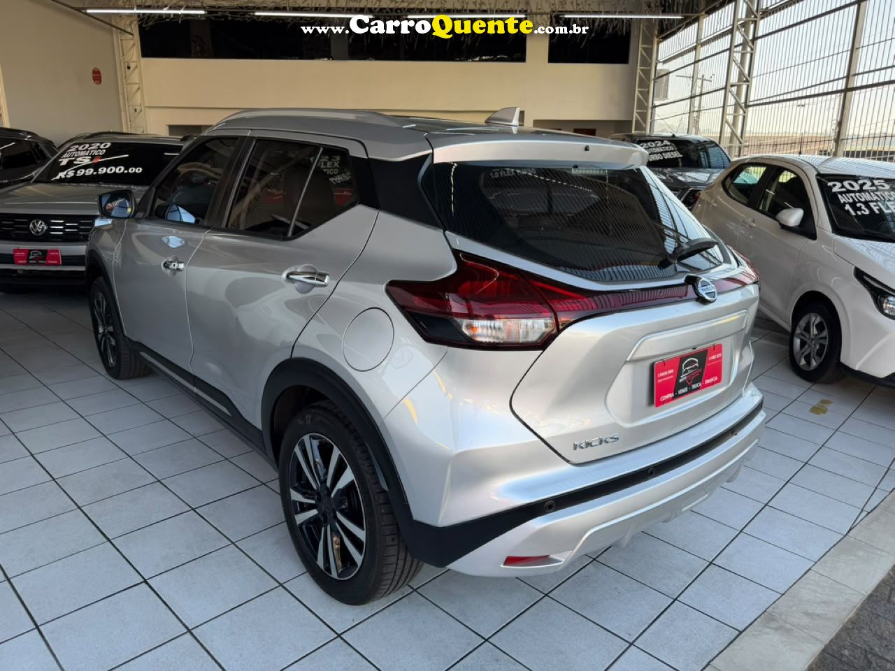 NISSAN   KICKS EXCLUSIVE 1.6 16V FLEX AUT.   PRATA 2022 1.6 FLEX - Loja