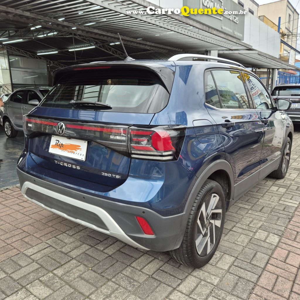 VOLKSWAGEN   T-CROSS HIG. 250 TSI 1.4 FLEX 16V 5P AUT   AZUL 2025 1.4 FLEX - Loja