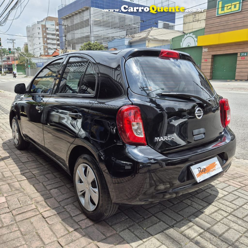 NISSAN   MARCH S 1.0 12V FLEX 5P   PRETO 2017 1.0 FLEX - Loja