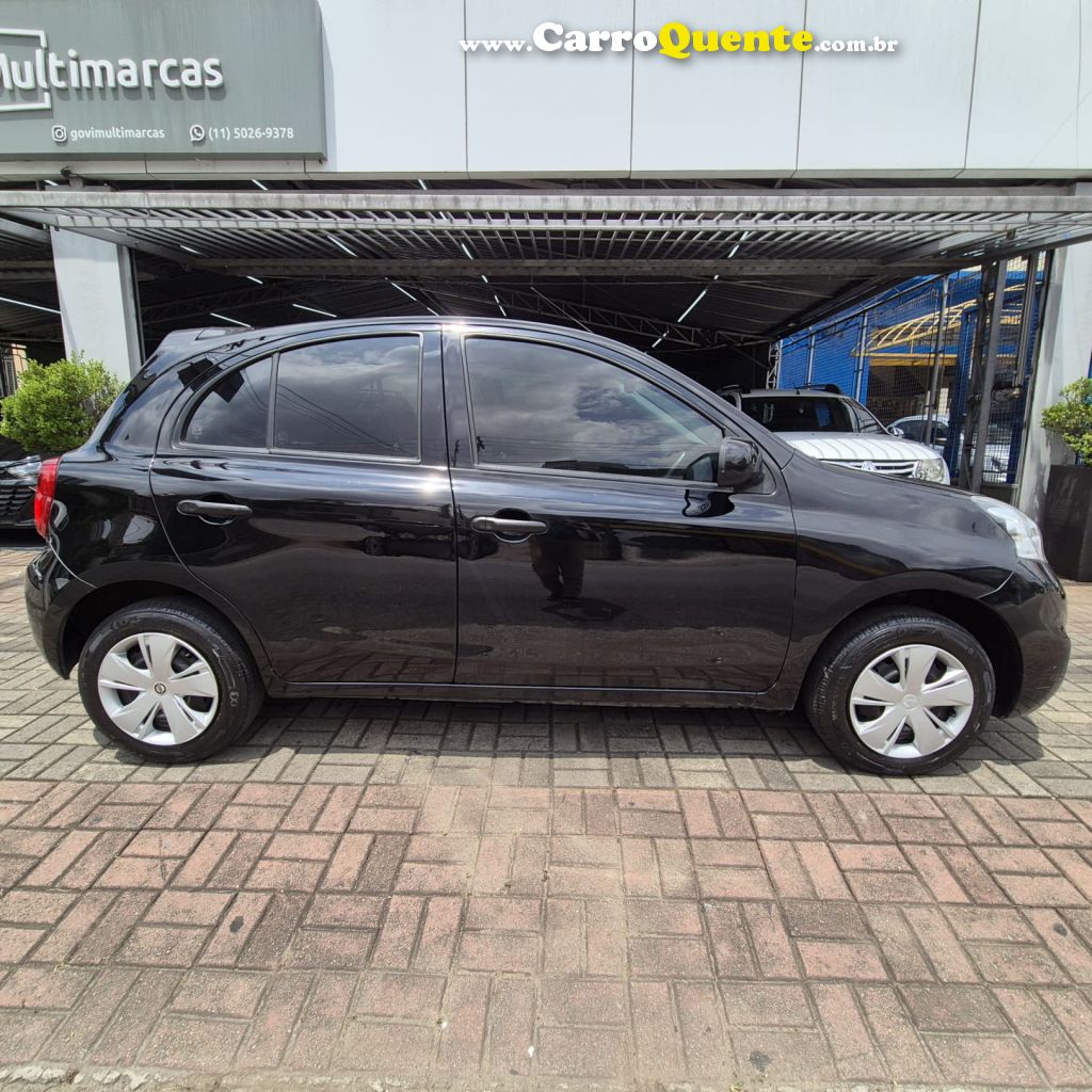NISSAN   MARCH S 1.0 12V FLEX 5P   PRETO 2017 1.0 FLEX - Loja