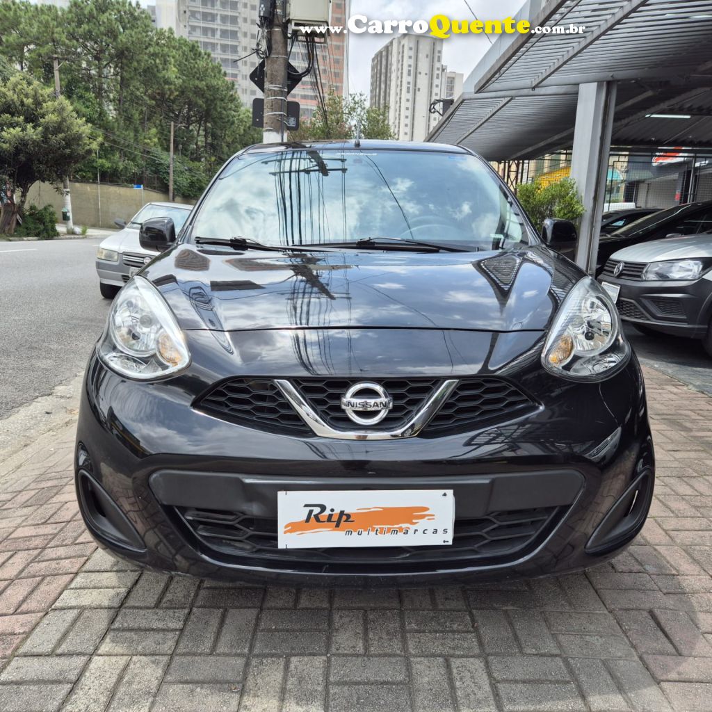 NISSAN   MARCH S 1.0 12V FLEX 5P   PRETO 2017 1.0 FLEX - Loja