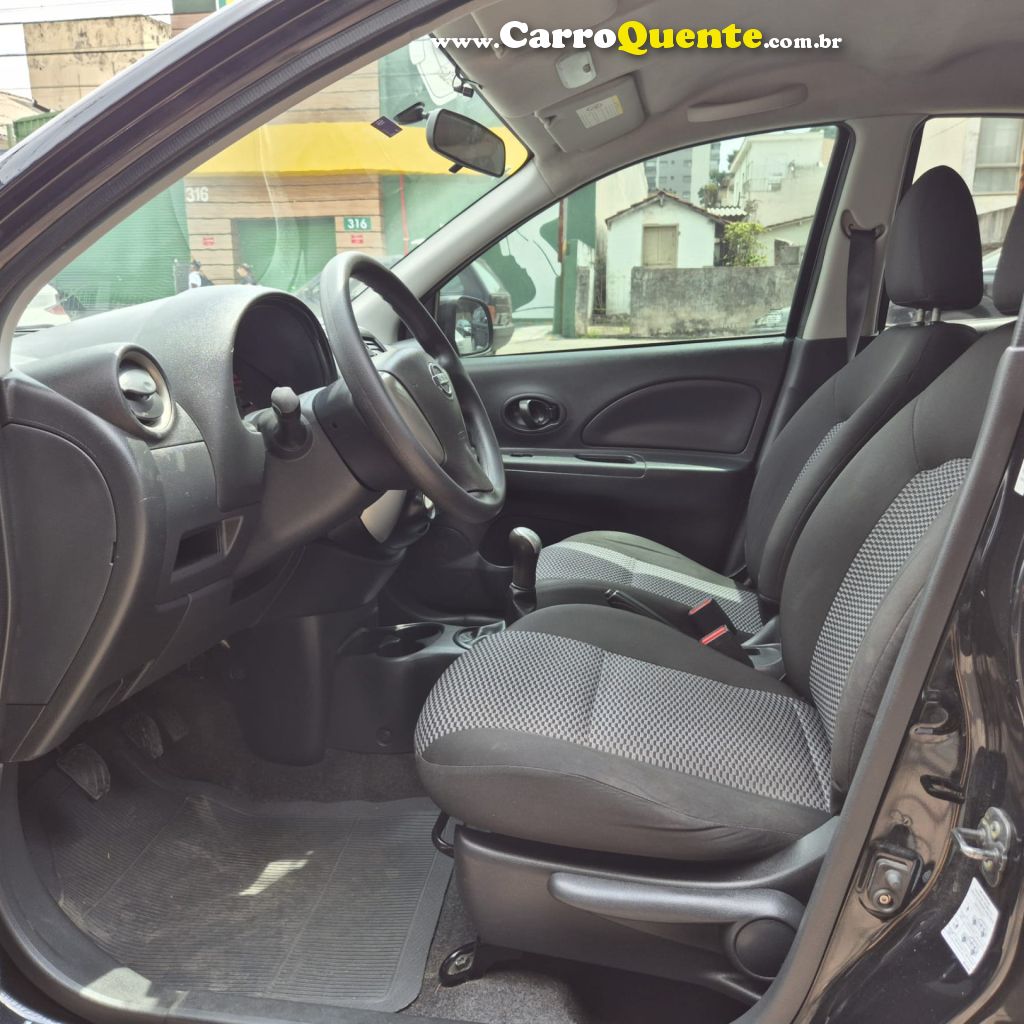 NISSAN   MARCH S 1.0 12V FLEX 5P   PRETO 2017 1.0 FLEX - Loja