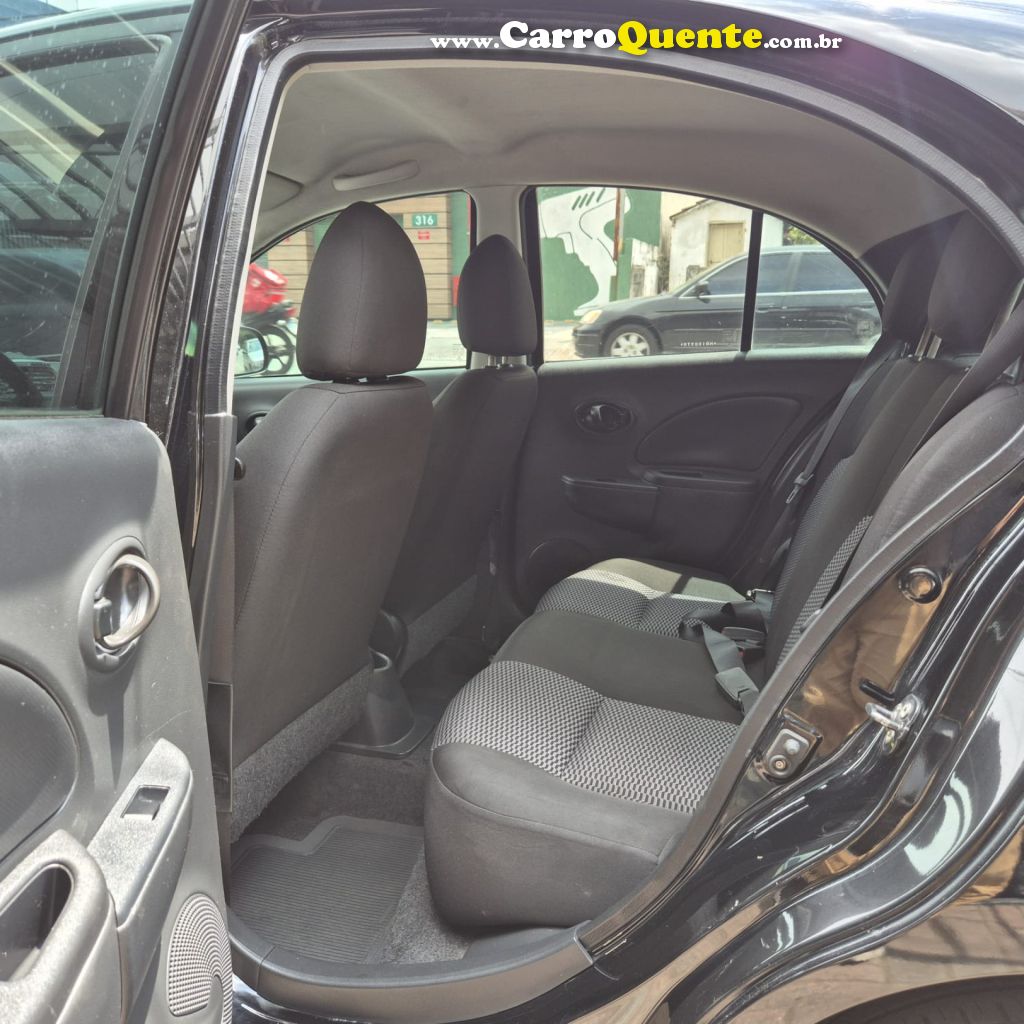 NISSAN   MARCH S 1.0 12V FLEX 5P   PRETO 2017 1.0 FLEX - Loja