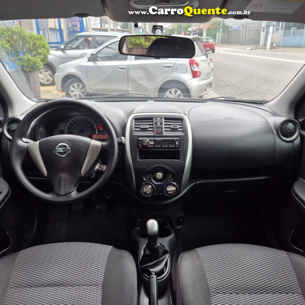 NISSAN   MARCH S 1.0 12V FLEX 5P   PRETO 2017 1.0 FLEX - Loja