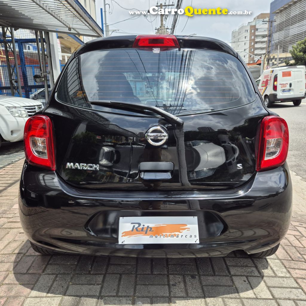 NISSAN   MARCH S 1.0 12V FLEX 5P   PRETO 2017 1.0 FLEX - Loja