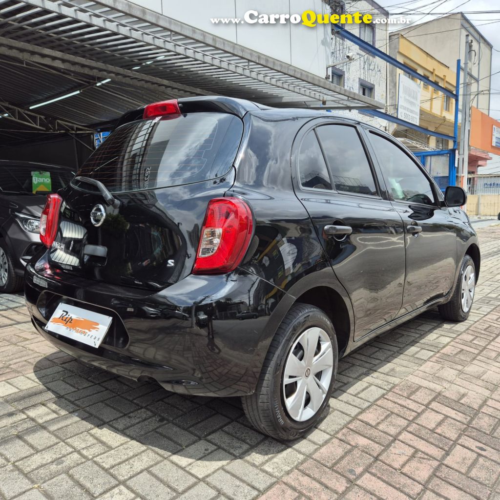 NISSAN   MARCH S 1.0 12V FLEX 5P   PRETO 2017 1.0 FLEX - Loja
