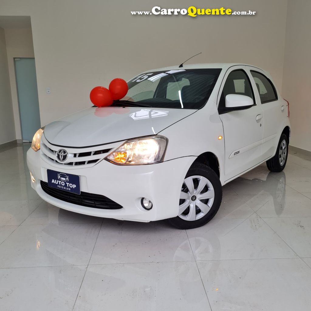 TOYOTA   ETIOS X 1.3 FLEX 16V 5P MEC.   BRANCO 2015 1.3 FLEX - Loja