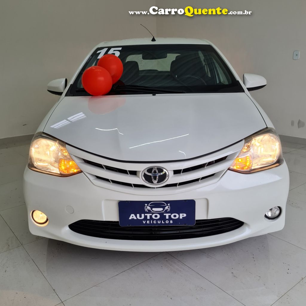TOYOTA   ETIOS X 1.3 FLEX 16V 5P MEC.   BRANCO 2015 1.3 FLEX - Loja