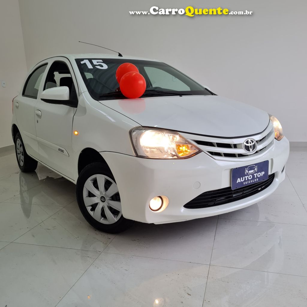 TOYOTA   ETIOS X 1.3 FLEX 16V 5P MEC.   BRANCO 2015 1.3 FLEX - Loja