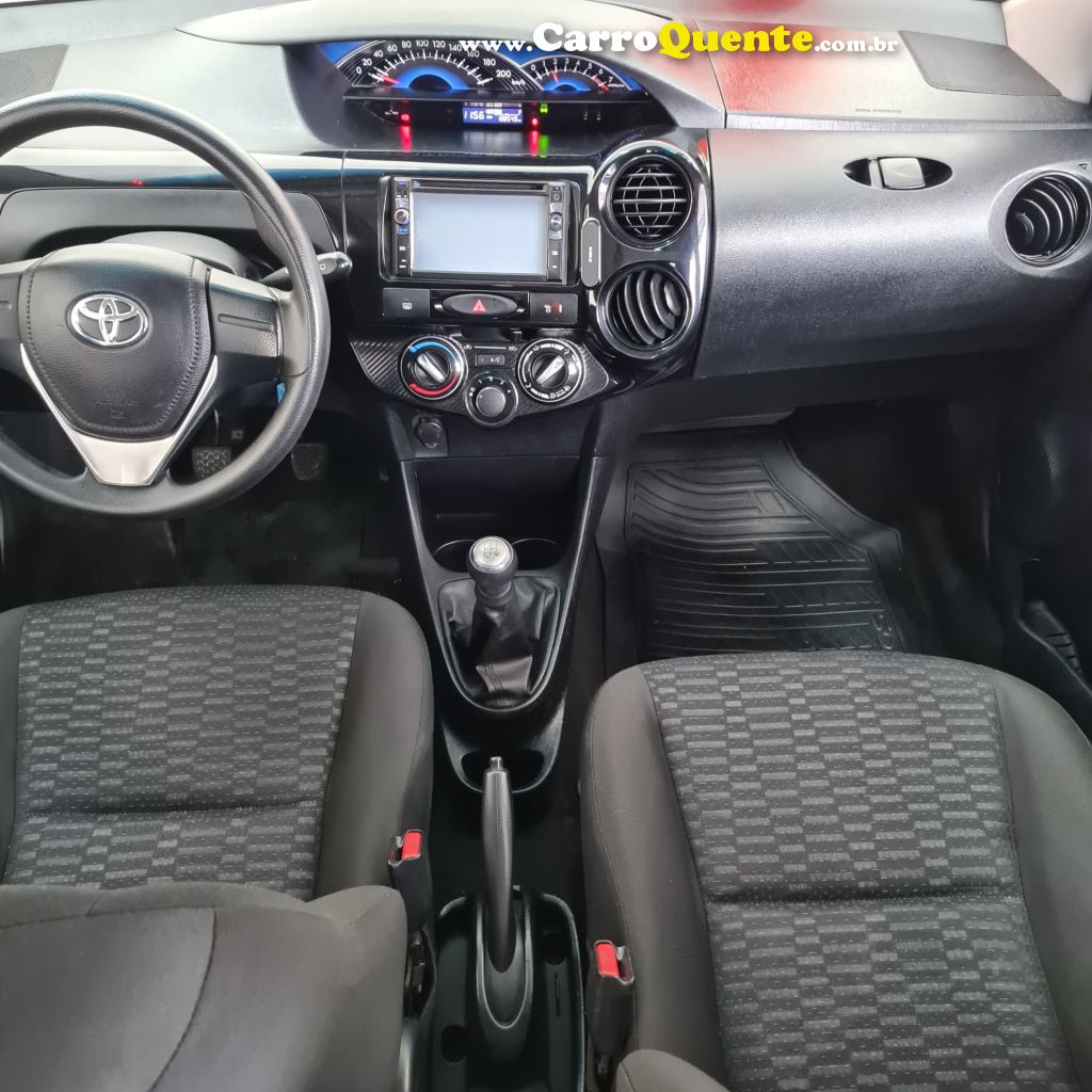 TOYOTA   ETIOS X 1.3 FLEX 16V 5P MEC.   BRANCO 2015 1.3 FLEX - Loja