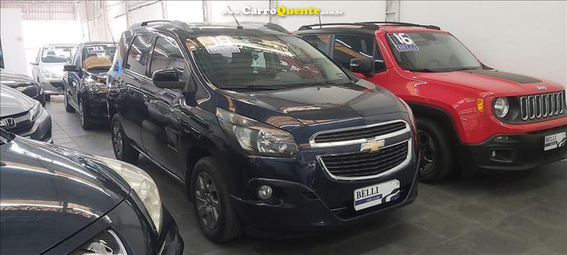 CHEVROLET   SPIN ADVANTAGE 1.8 8V ECONO.FLEX 5P AUT.   AZUL 2018 1.8 FLEX - Loja