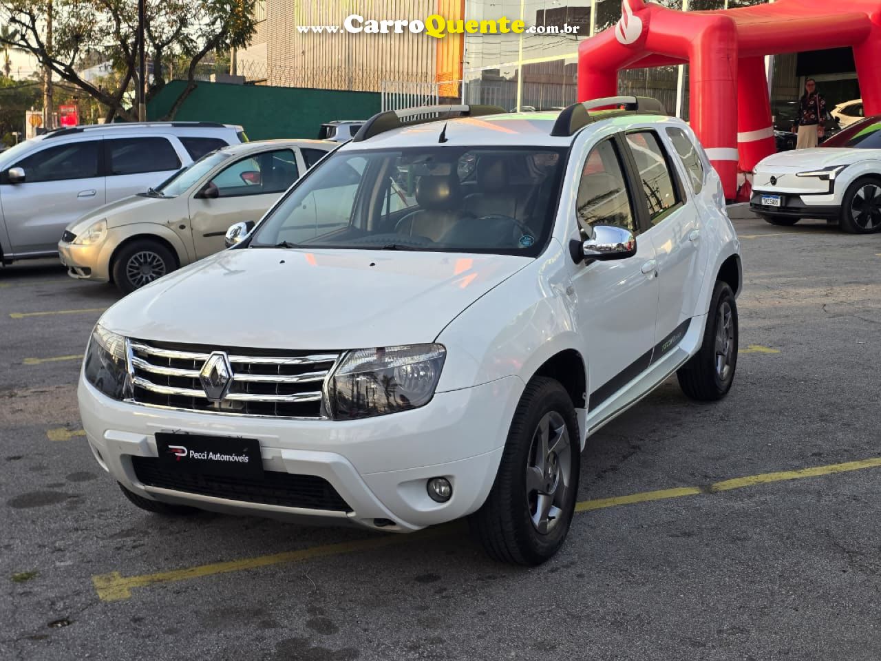 RENAULT   DUSTER DYNAMIQUE 2.0 FLEX 16V AUT.   BRANCO 2013 2.0 FLEX - Loja