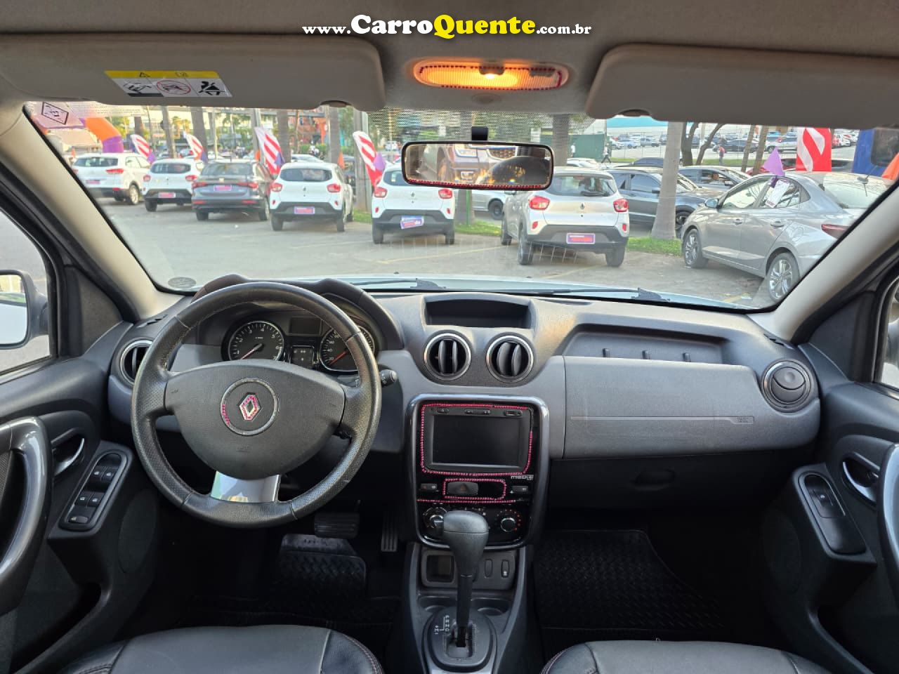 RENAULT   DUSTER DYNAMIQUE 2.0 FLEX 16V AUT.   BRANCO 2013 2.0 FLEX - Loja