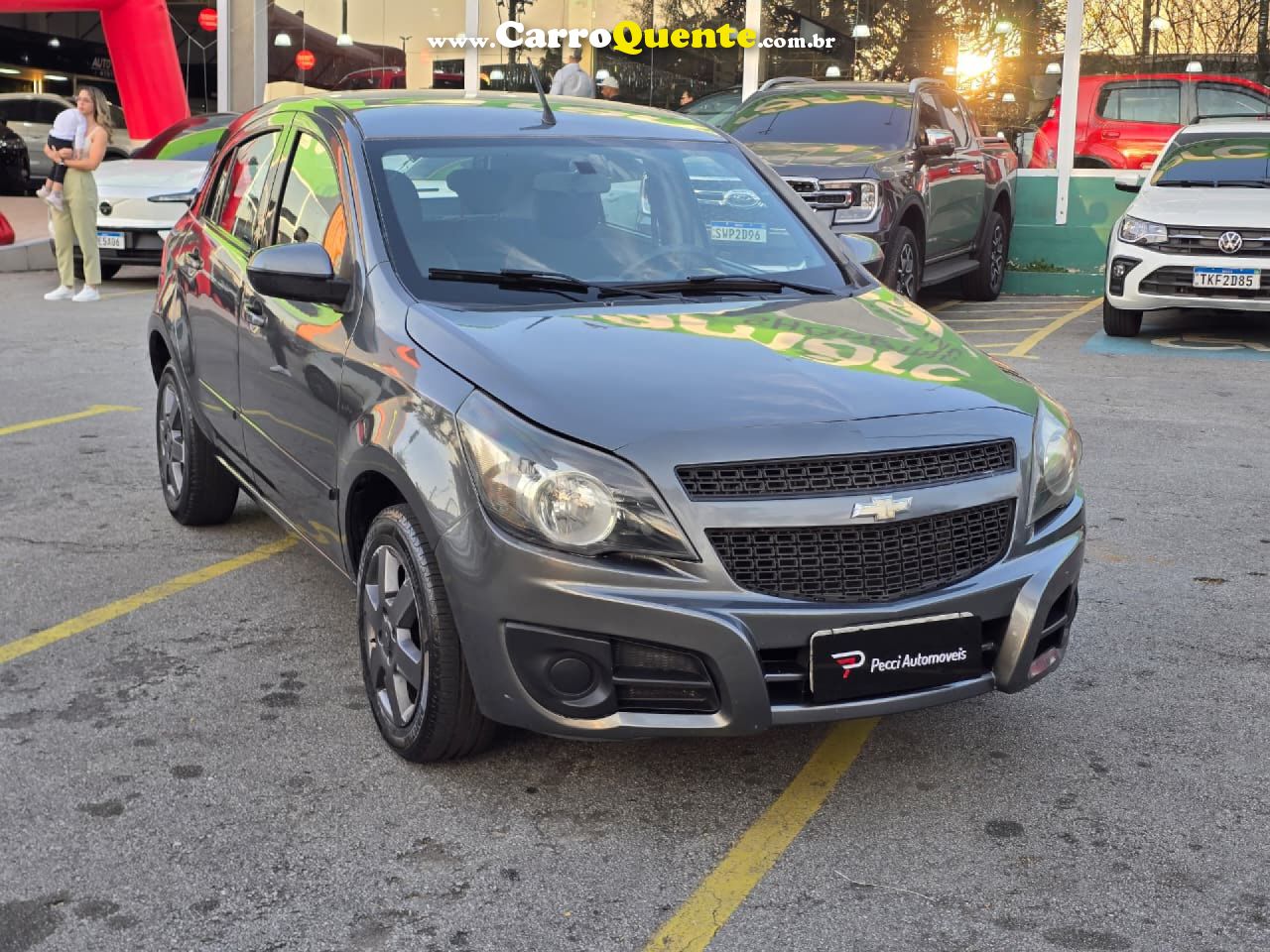 CHEVROLET   AGILE LT 1.4 MPFI 8V FLEXPOWER 5P   CINZA 2012 1.4 FLEX - Loja
