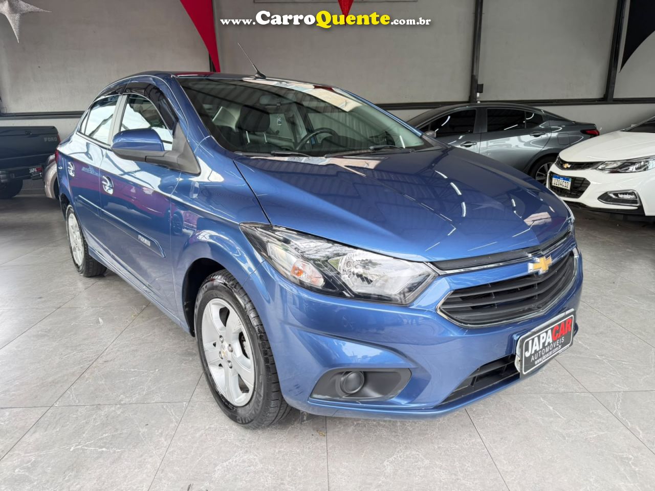 CHEVROLET   PRISMA SED. LT 1.4 8V FLEXPOWER 4P   AZUL 2019 1.4 FLEX - Loja