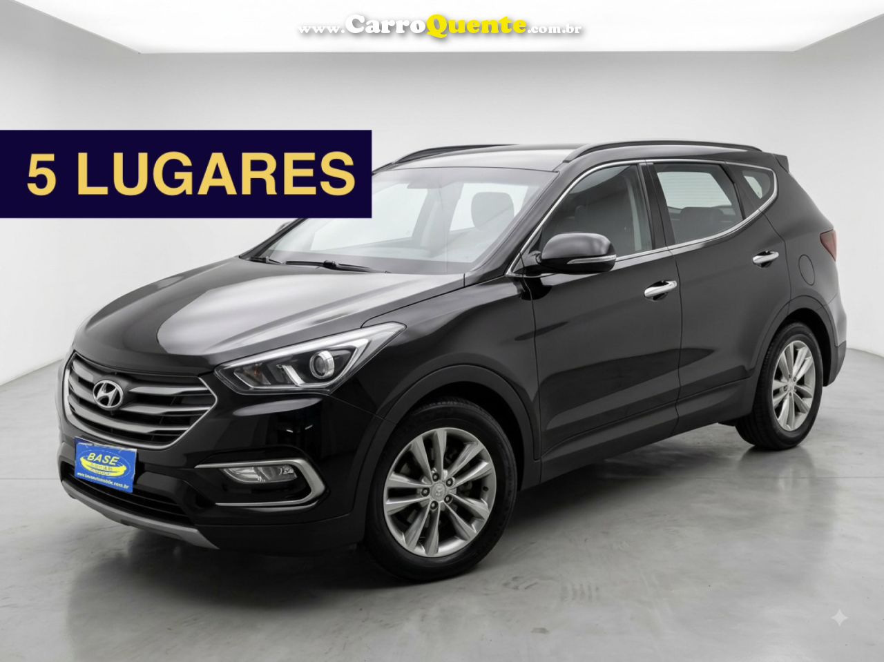 HYUNDAI   SANTA FEGLS 3.3 V6 4X4 TIPTRONIC   PRETO 2016 3.3 GASOLINA - Loja