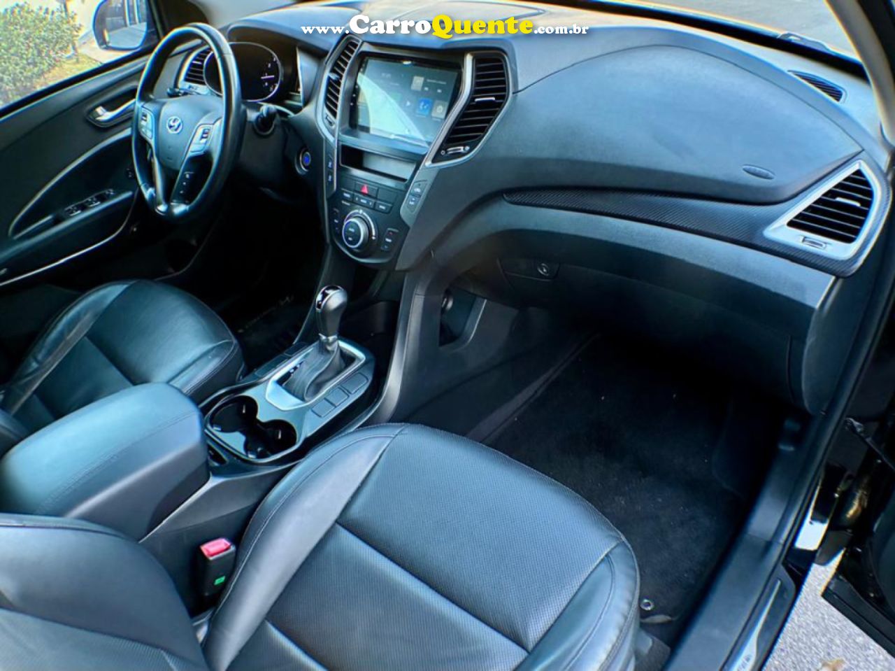 HYUNDAI   SANTA FEGLS 3.3 V6 4X4 TIPTRONIC   PRETO 2016 3.3 GASOLINA - Loja