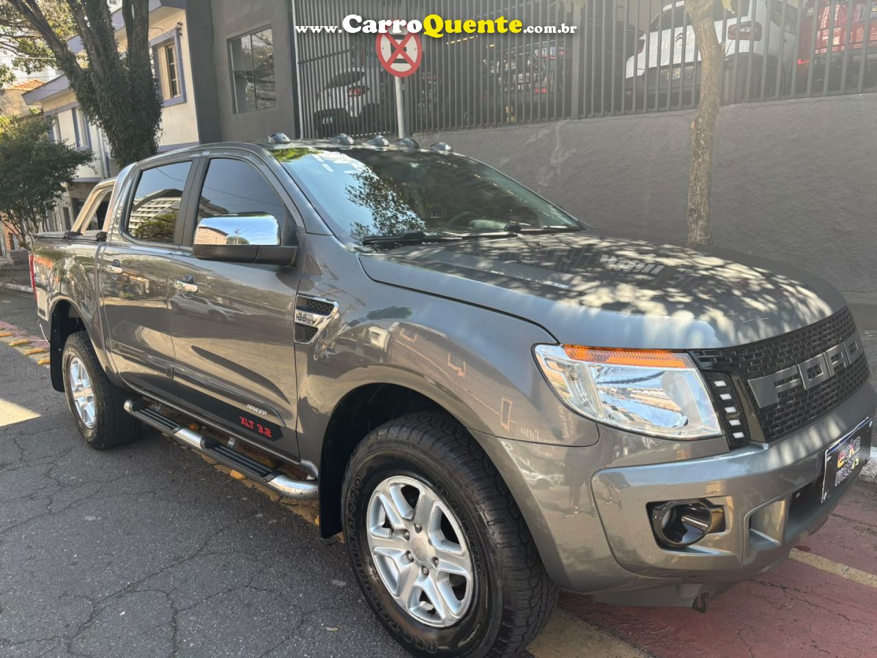 FORD   RANGER XLT 3.2 20V 4X4 CD DIESEL   CINZA 2013 3.2 DIESEL - Loja