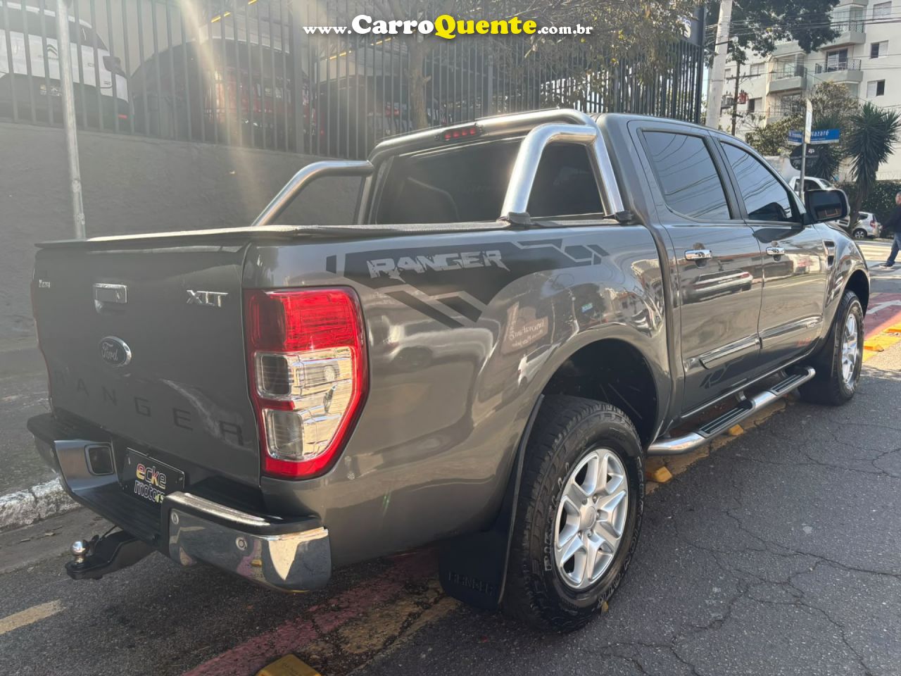 FORD   RANGER XLT 3.2 20V 4X4 CD DIESEL   CINZA 2013 3.2 DIESEL - Loja