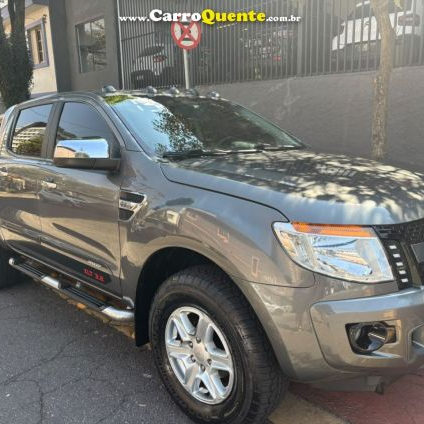 FORD   RANGER XLT 3.2 20V 4X4 CD DIESEL   CINZA 2013 3.2 DIESEL