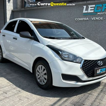 HYUNDAI   HB20 UNIQUE 1.0 FLEX 12V MEC.   BRANCO 2019 1.0 FLEX