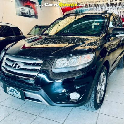 HYUNDAI   SANTA FE GLS 3.5 V6 4X4 TIPTRONIC   PRETO 2012 3.5 GASOLINA