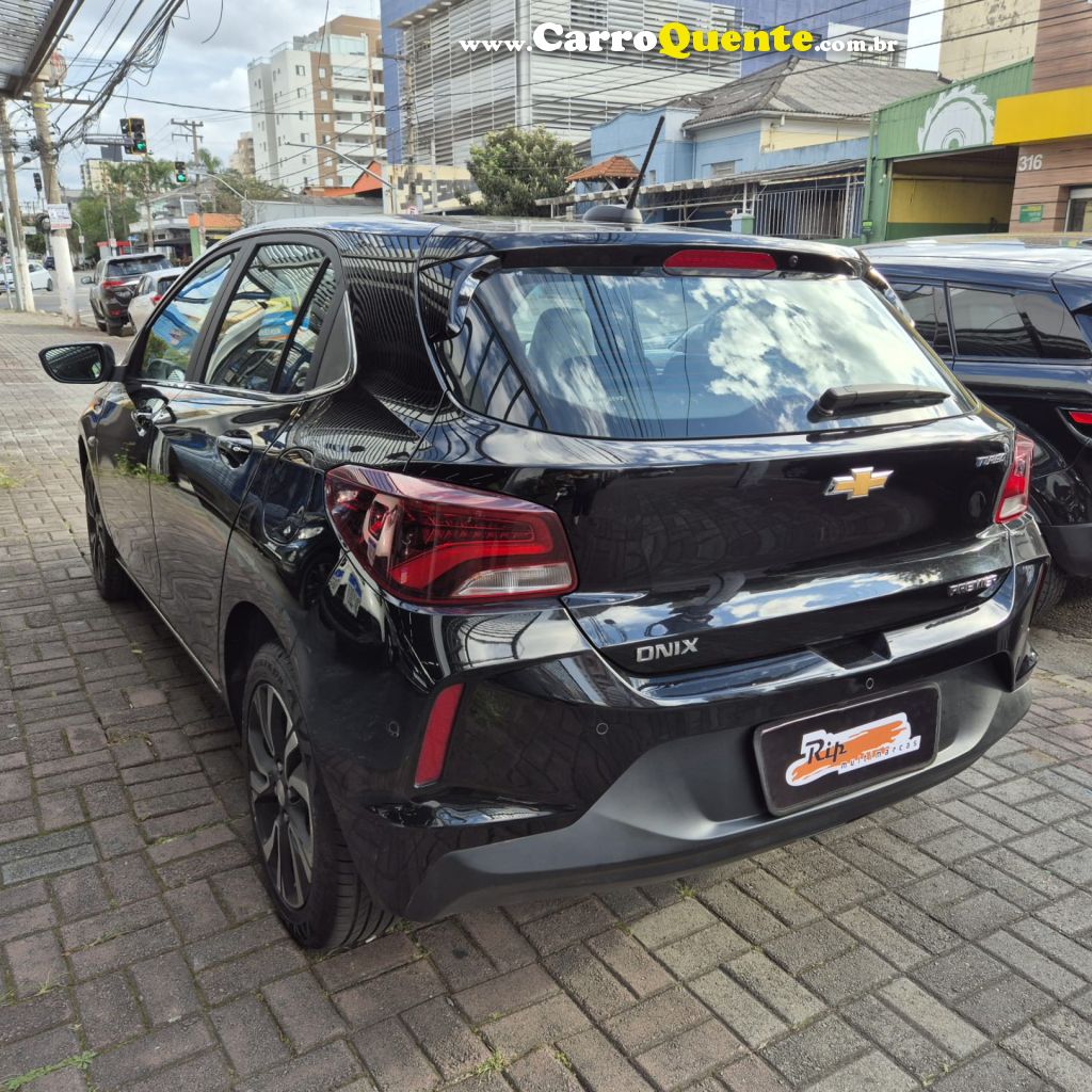 CHEVROLET   ONIX HATCH PREM. 1.0 12V TB FLEX 5P AUT.   PRETO 2025 1.0 FLEX - Loja