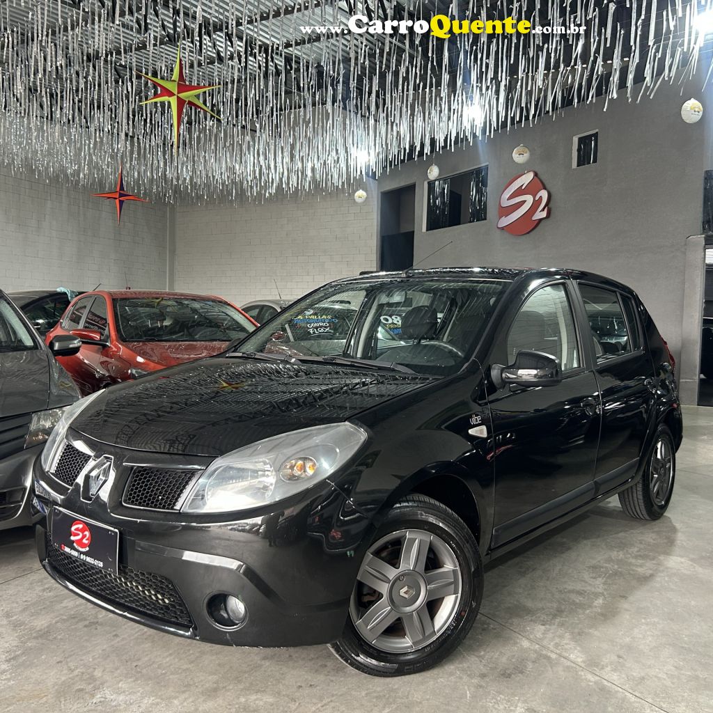 RENAULT   SANDERO EXPRESSION HI-FLEX 1.6 8V 5P   PRETO 2010 1.6 FLEX - Loja