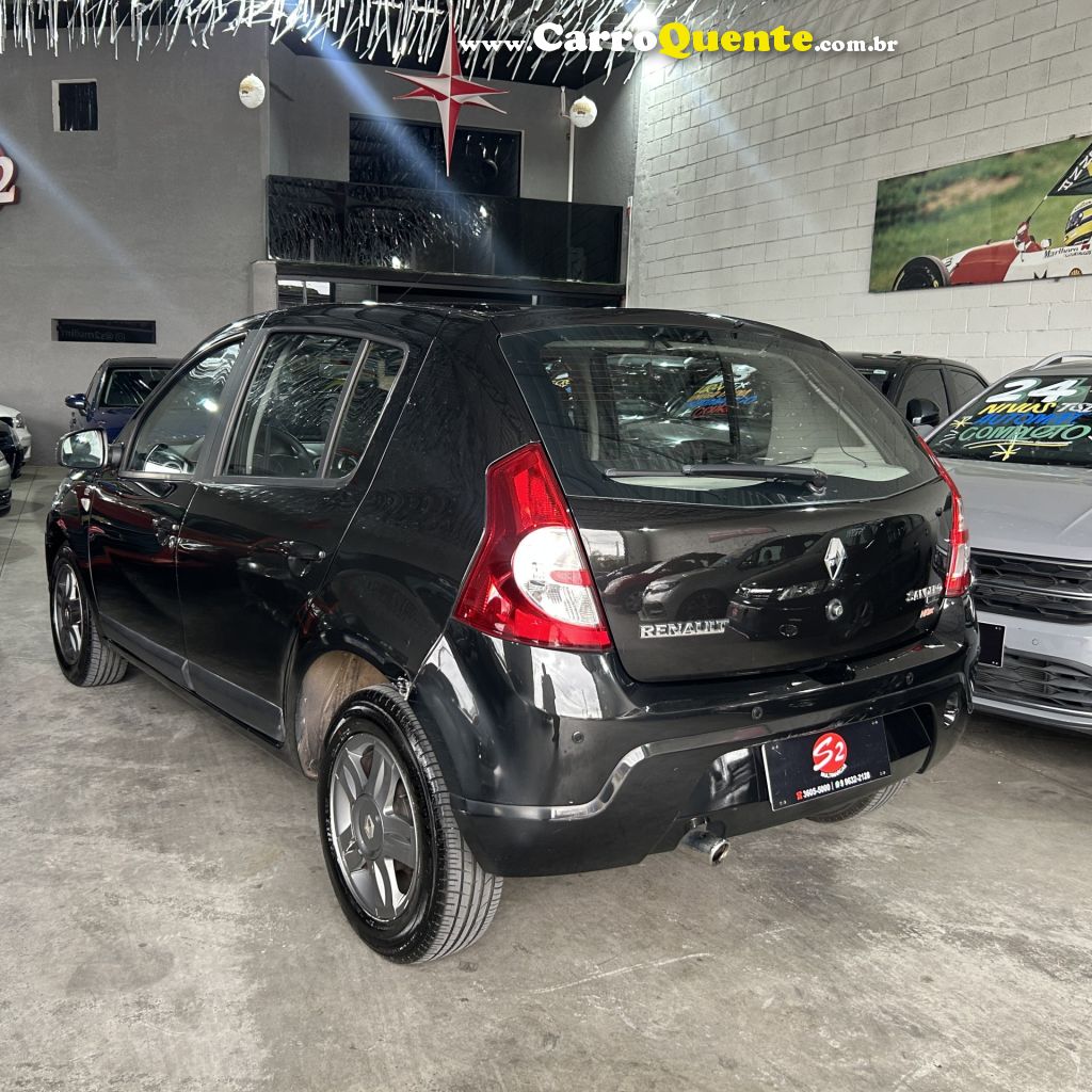 RENAULT   SANDERO EXPRESSION HI-FLEX 1.6 8V 5P   PRETO 2010 1.6 FLEX - Loja