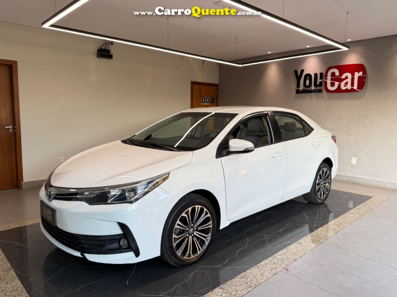TOYOTA   COROLLA GLI UPPER 1.8 FLEX 16V AUT.   BRANCO 2018 1.8 FLEX - Loja