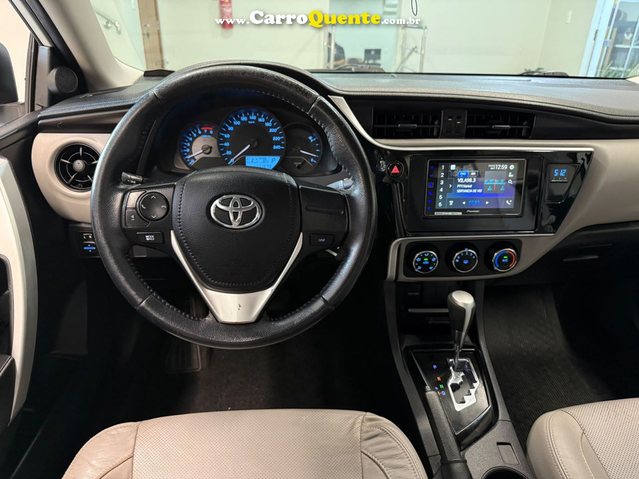 TOYOTA   COROLLA GLI UPPER 1.8 FLEX 16V AUT.   BRANCO 2018 1.8 FLEX - Loja