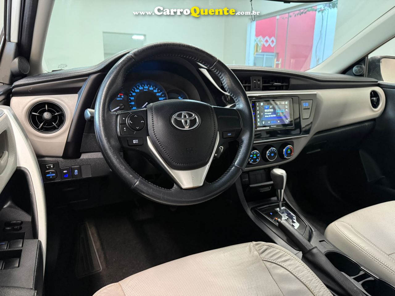 TOYOTA   COROLLA GLI UPPER 1.8 FLEX 16V AUT.   BRANCO 2018 1.8 FLEX - Loja