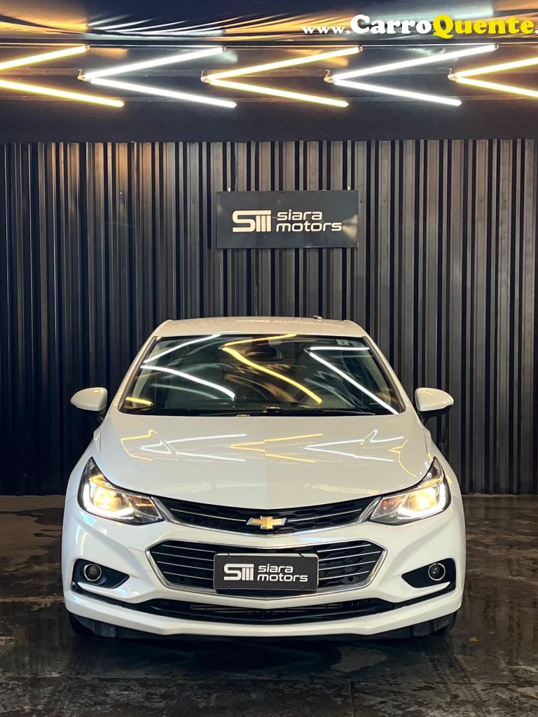 CHEVROLET   CRUZE LTZ 1.4 16V TURBO FLEX 4P AUT.   BRANCO 2018 1.4 FLEX - Loja