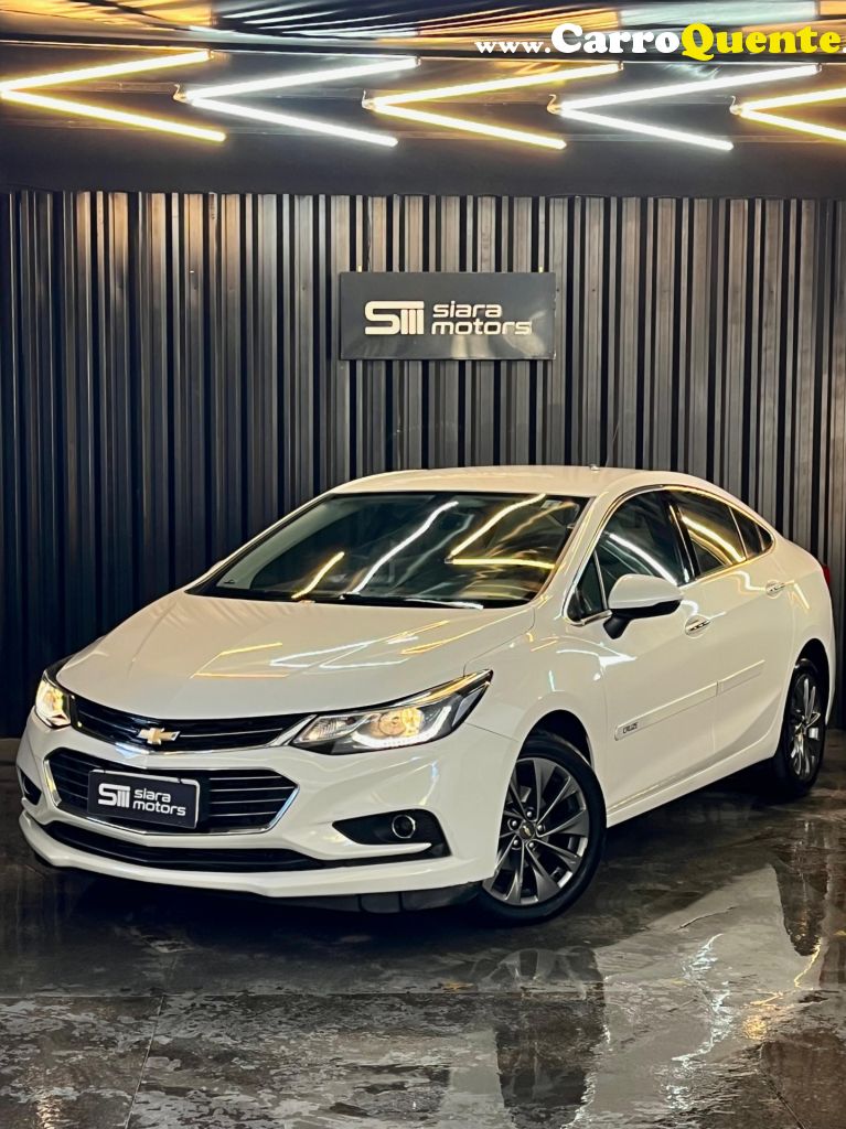 CHEVROLET   CRUZE LTZ 1.4 16V TURBO FLEX 4P AUT.   BRANCO 2018 1.4 FLEX - Loja
