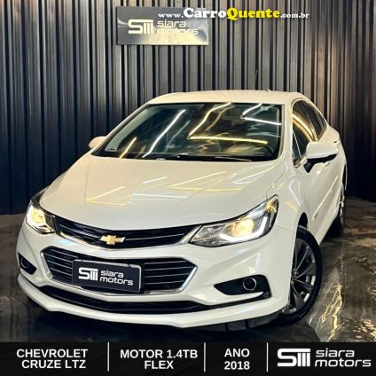 CHEVROLET   CRUZE LTZ 1.4 16V TURBO FLEX 4P AUT.   BRANCO 2018 1.4 FLEX
