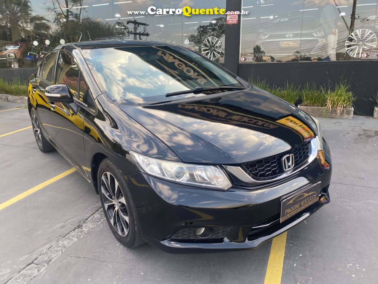 HONDA   CIVIC SEDAN LXR 2.0 FLEXONE 16V AUT. 4P   PRETO 2016 2.0 FLEX - Loja