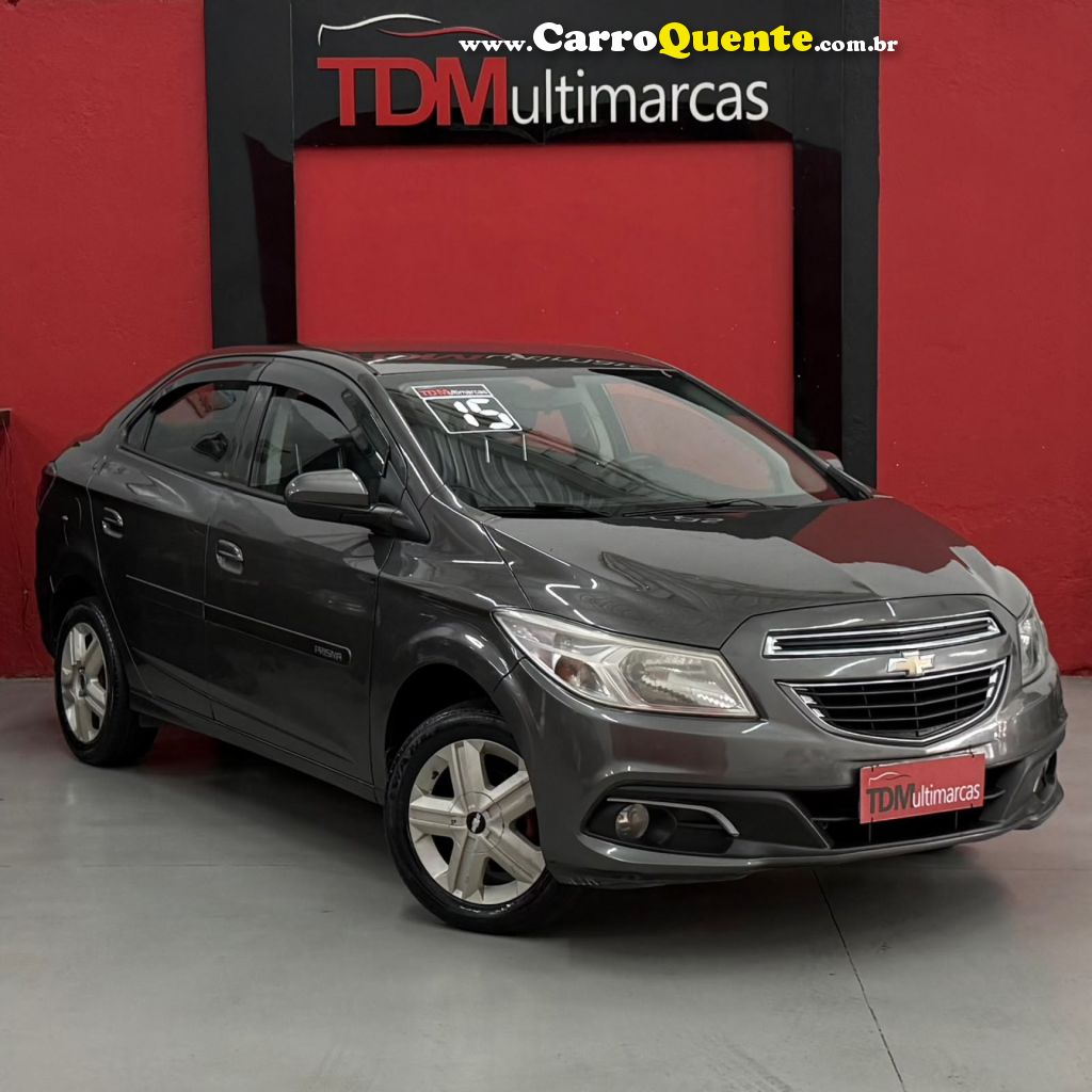 CHEVROLET   PRISMA SED. LT 1.0 8V FLEXPOWER 4P   CINZA 2015 1.0 FLEX - Loja