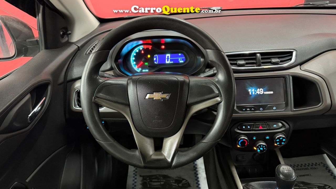 CHEVROLET   PRISMA SED. LT 1.0 8V FLEXPOWER 4P   CINZA 2015 1.0 FLEX - Loja