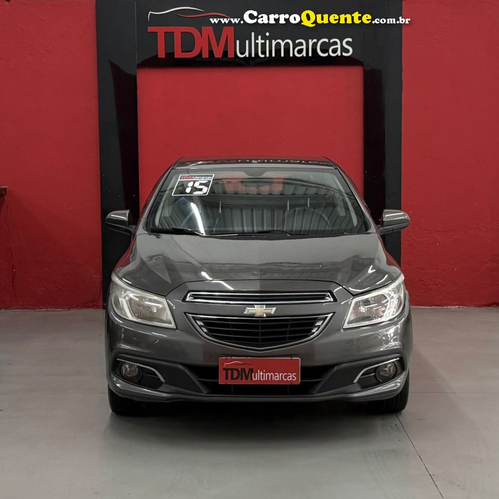 CHEVROLET   PRISMA SED. LT 1.0 8V FLEXPOWER 4P   CINZA 2015 1.0 FLEX - Loja