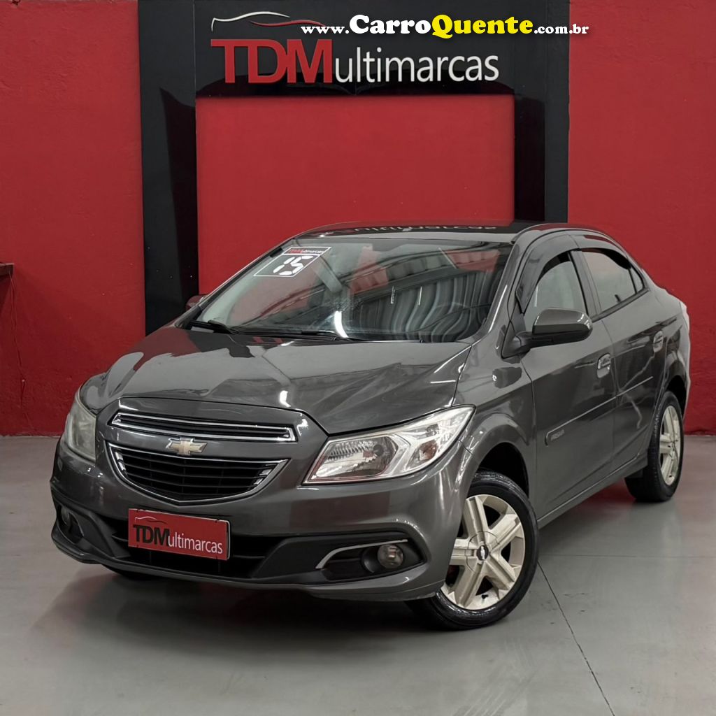 CHEVROLET   PRISMA SED. LT 1.0 8V FLEXPOWER 4P   CINZA 2015 1.0 FLEX - Loja