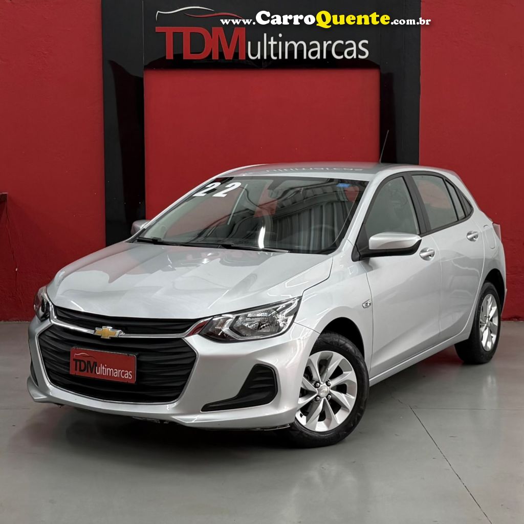 CHEVROLET   ONIX HATCH 1.0 12V FLEX 5P MEC.   PRATA 2022 1.0 FLEX - Loja