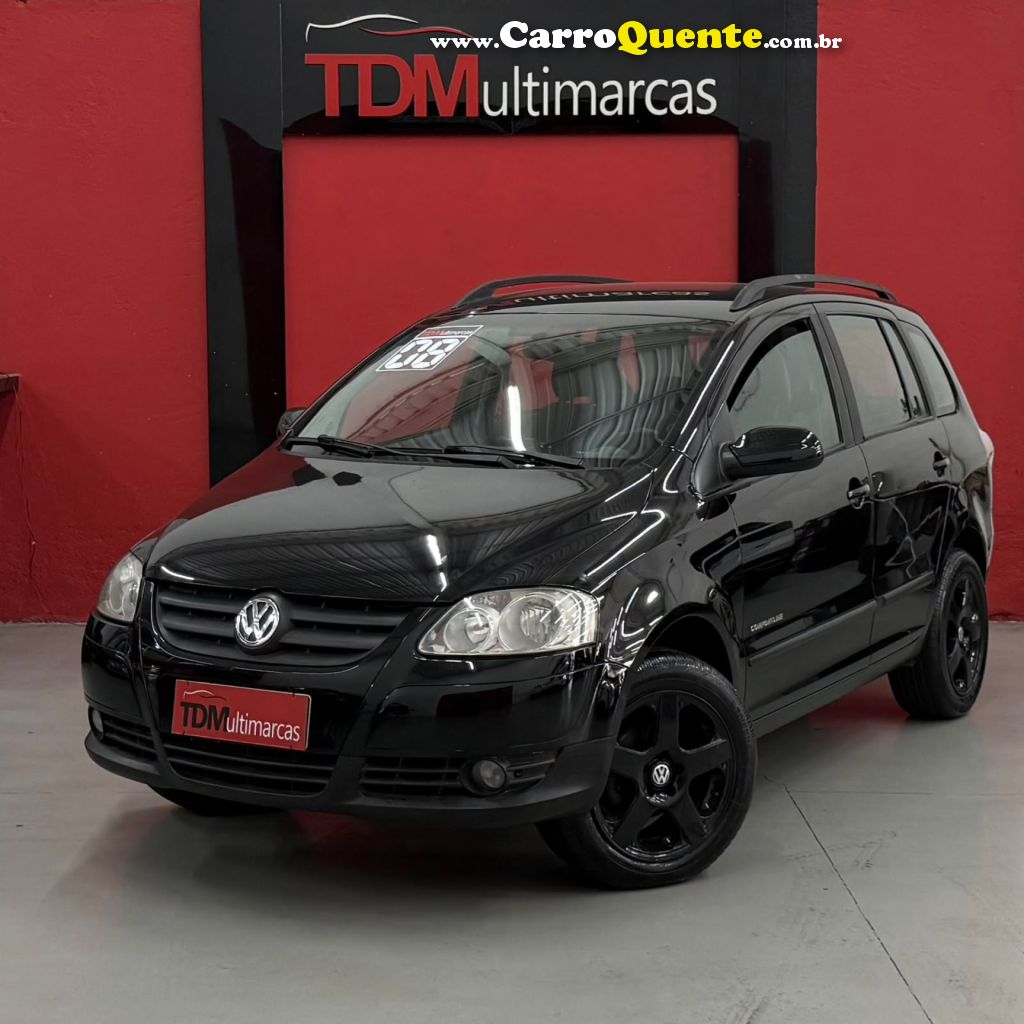 VOLKSWAGEN   SPACEFOX COMFORTLINE 1.6 MI T.FLEX 8V 5P   PRETO 2008 1.6 GASOLINA - Loja