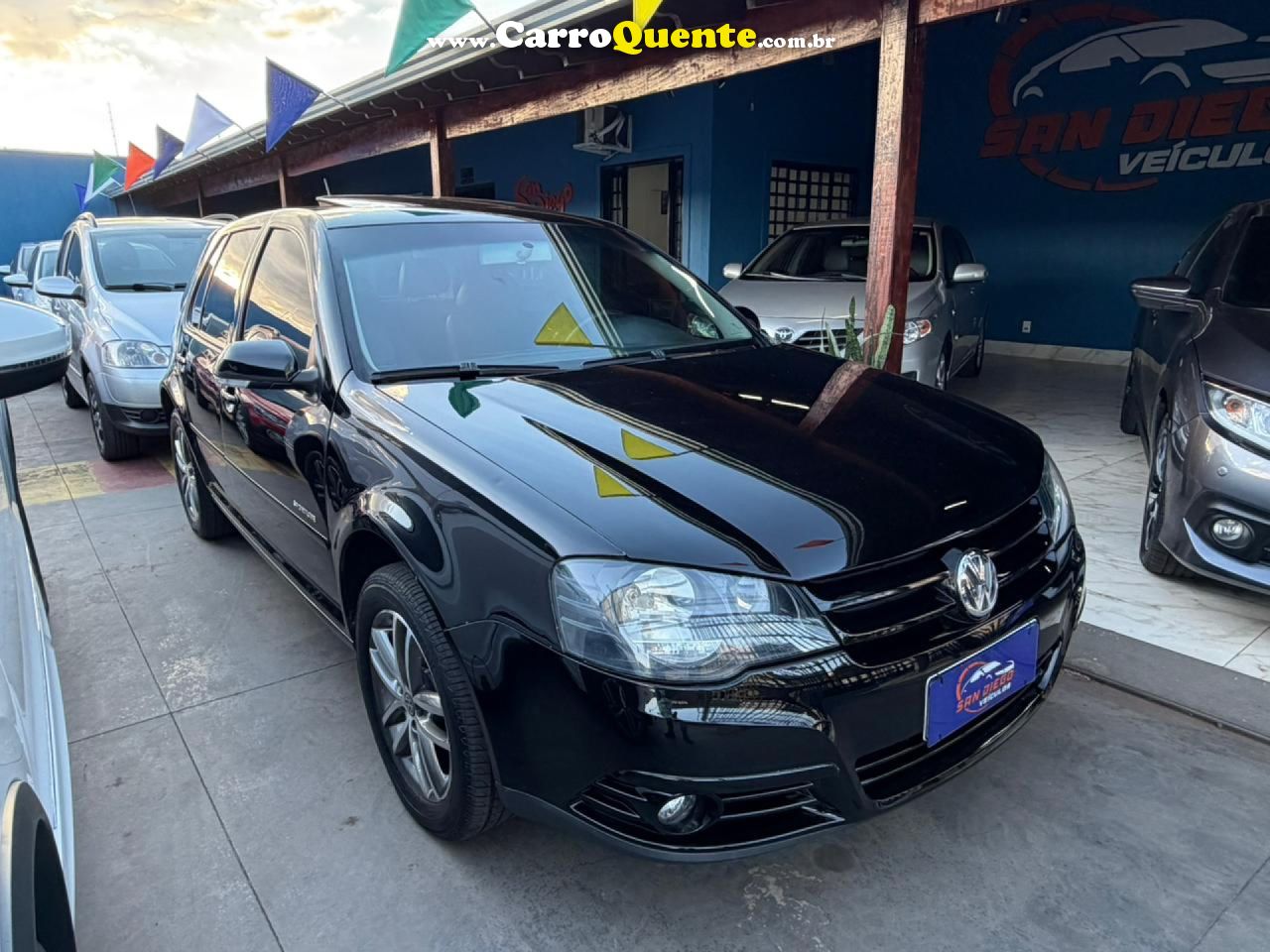 VOLKSWAGEN   GOLF SPORTLINE 1.6 MI TOTAL FLEX 8V 4P   PRETO 2011 1.6 FLEX - Loja
