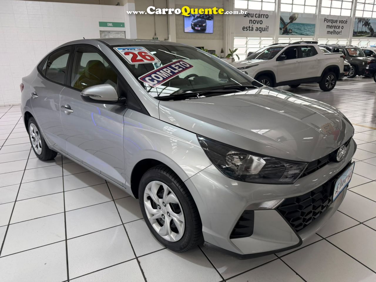 HYUNDAI   HB20S C.PLUSC.STYLE1.0 FLEX 12V MEC. 4P   PRATA 2026 1.0 FLEX - Loja