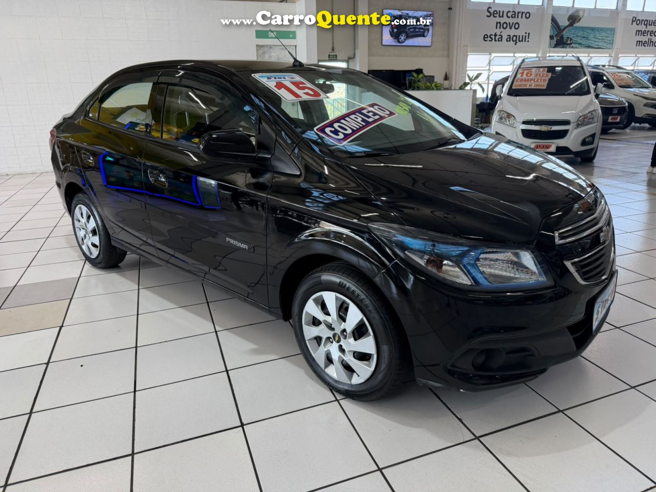 CHEVROLET   PRISMA SED. LT 1.4 8V FLEXPOWER 4P   PRETO 2015 1.4 FLEX - Loja