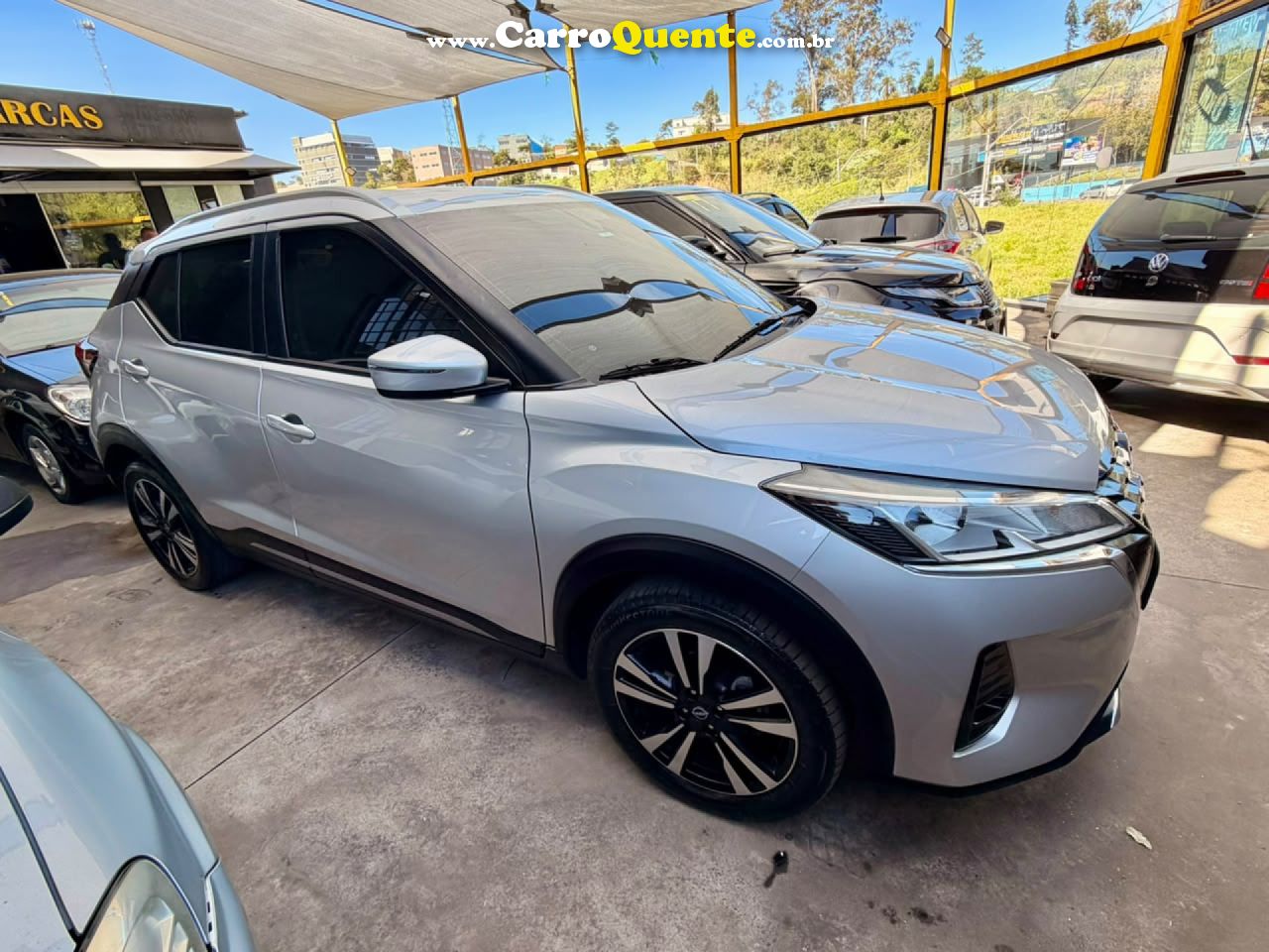 NISSAN   KICKS ADVANCE 1.6 16V FLEX AUT.   PRATA 2024 1.6 FLEX - Loja