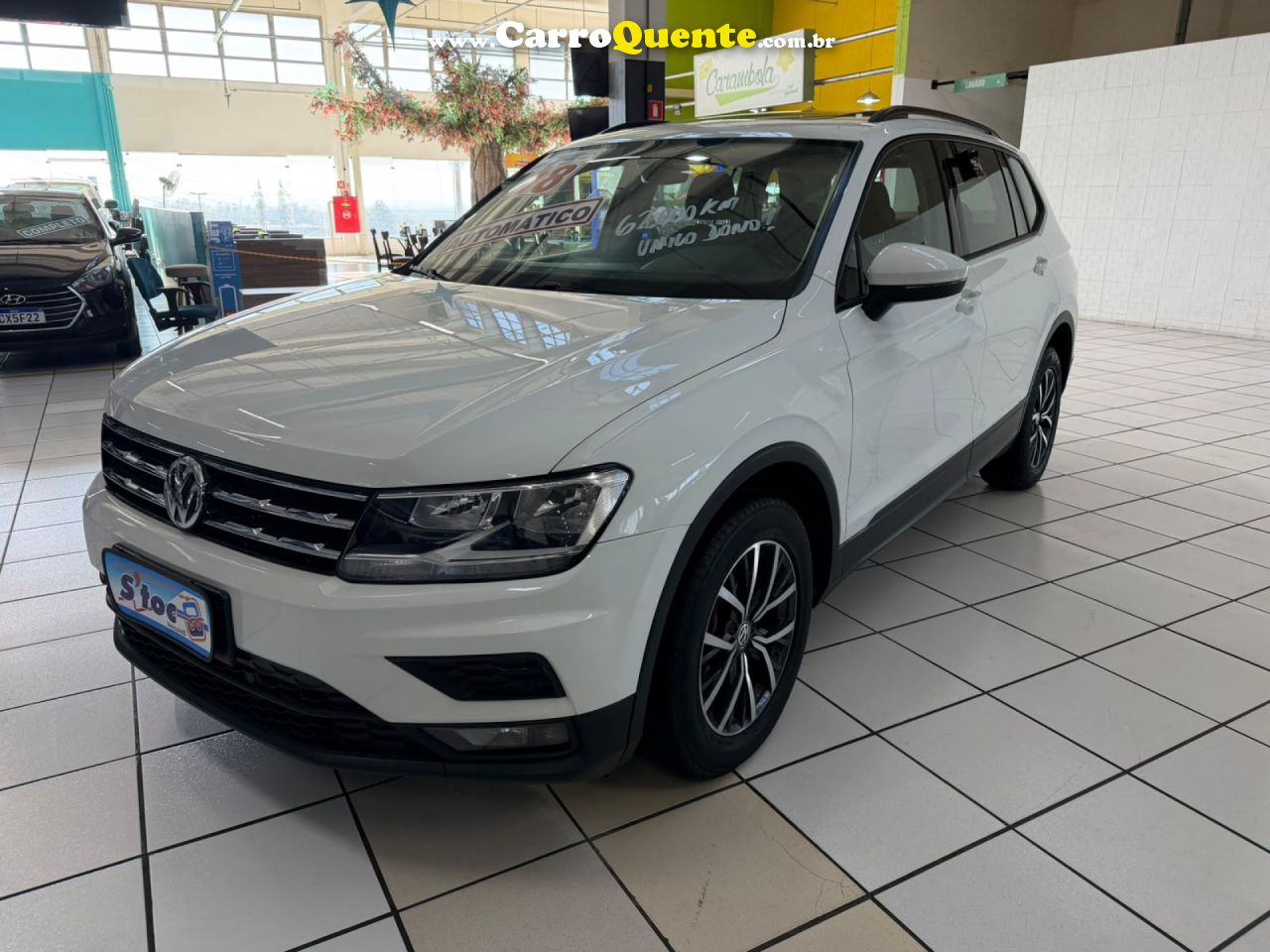 VOLKSWAGEN   TIGUAN ALLSPAC 250 TSI 1.4 FLEX   BRANCO 2018 1.4 FLEX - Loja