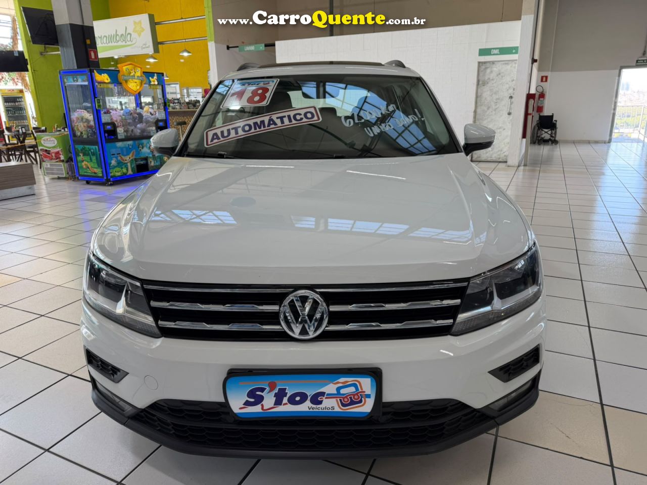 VOLKSWAGEN   TIGUAN ALLSPAC 250 TSI 1.4 FLEX   BRANCO 2018 1.4 FLEX - Loja