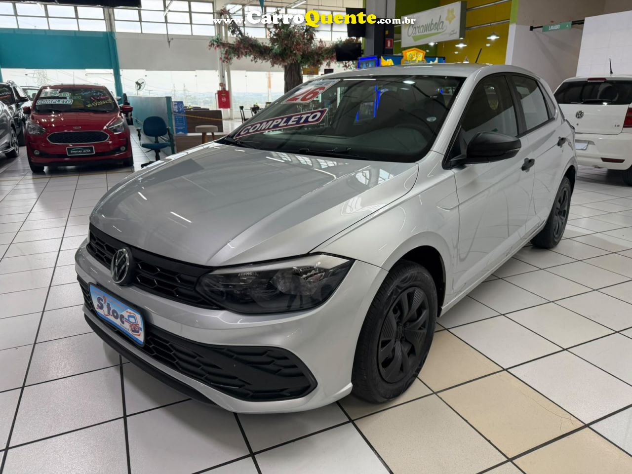 VOLKSWAGEN   POLO TRACK 1.0 FLEX 12V 5P   PRATA 2026 1.0 FLEX - Loja